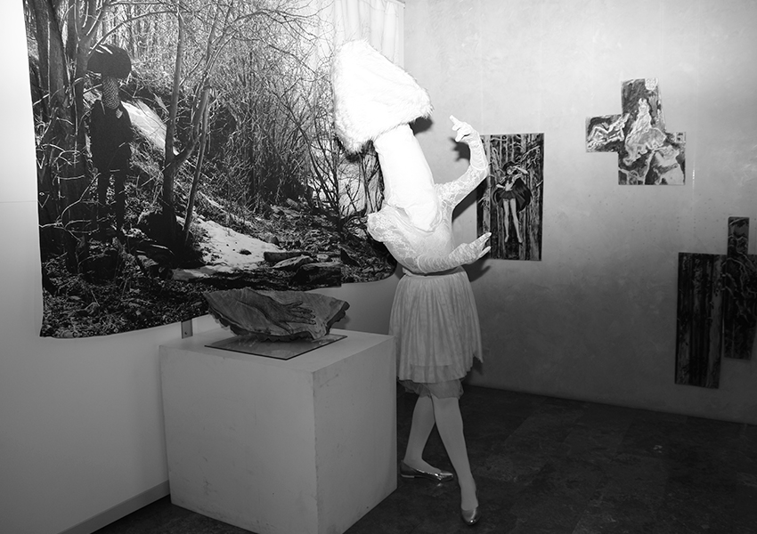 Фото Фёдора Хиросигэ в костюме гриба